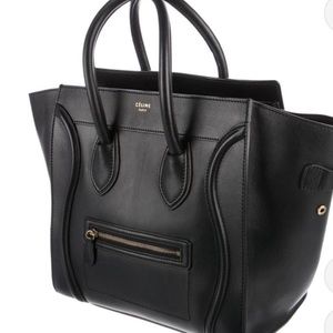 Celine bag luggage bag inside has authenticity serial number